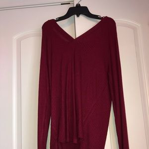 Maroon hooded sweater